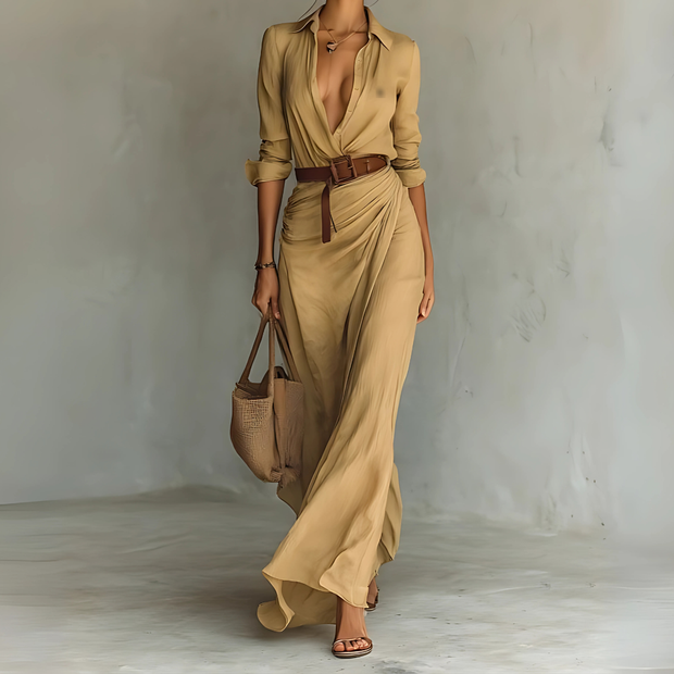 LuxeEase Wrap Dress